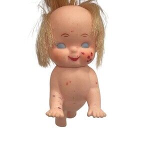 Vintage Crawling Angel Japan Ornament Wings Doll Nude Naked 5” RARE